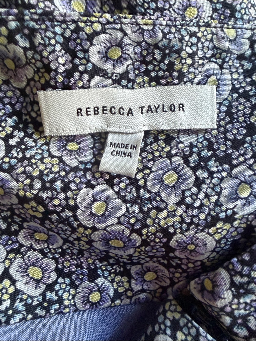 Rebecca Taylor Labyrinth Silk Floral Slip Dress Lavender Sweetheart Midi 10 - Picture 9 of 12